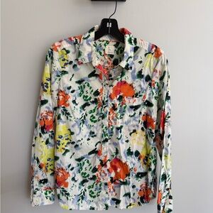 GAP Colorful Floral Button Down Shirt